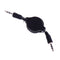 3.5mm Cable aux retractable auxiliary cord for car MP3 black 3C
