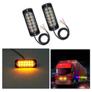 For Car SUV Police Strobe Flash Lights Truck Side Lamp warning 12-24V Amber dh
