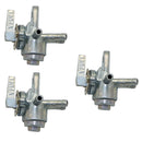 3x 3-Port Gas Fuel Petcock Tap Valve Switch for Motorcycle Dirt Bike ATV 6mm