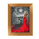 DIY 5D Diamond Painting Red Dress Embroidery Cross Stitch Crafts Home Decor