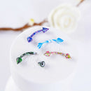 8Pcs/Set Stainless steel Eyebrow Belly Navel Ring Bar Body Piercing Jewel3C