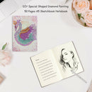 DIY Swan Special Shaped Diamond Painting 50 Pages A5 Sketchbook Notebook