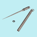 Pocket Titanium Telescopic Reusable Toothpick EDC Keychain Outdoor Travel Tool