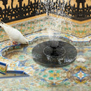 Mini Solar Bird Bath with Nozzle Free Standing Floating Water Fountain Pump