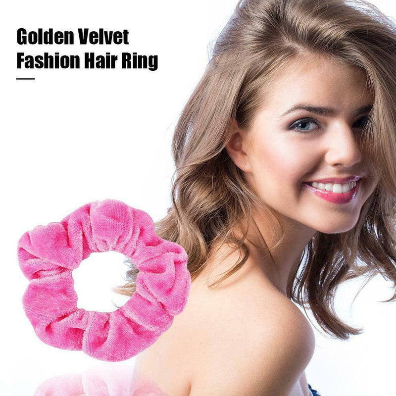 43pcs Velvet Elastic Rubber Band Ponytail Holder Fashion Women Hair Ring Ropes