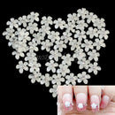40Pcs Shiny Rhinestone Decoration Flower Design Nail Art Tip Manicure for Girl