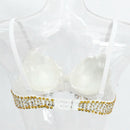 Womens Belly Dance Sequin Beaded Bra Top Samba Dancing Costume Party Night