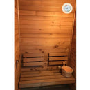 5.7" Round Digital Sauna Wooden Hygrothermograph Thermometer and Hygrometer
