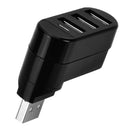 Creative 3-Port USB 2.0 180 Degree Rotatable Hub Splitter USB Data Transfer