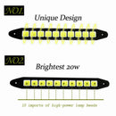 2Pcs 12V 20W Waterproof LED Daytime Running Light DRL COB Strip Lamp Fog Car New