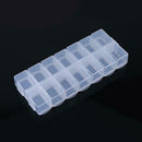 14 Slots Adjustable Plastic Jewelry Storage Box Case Craft Organizer Bead H A