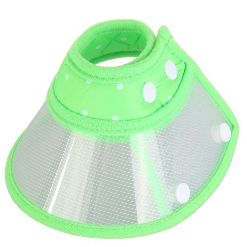 Dog Wound Recovery Cover Pet Anti-Bite Lick Medical Cone Collar (Green M) A