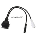 2X2 Pin To 16 Pin Female OBD2 Connector Adaptor Cable For VW AudiT Skoda VAG 1PC