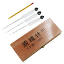 3pcs Hydrometer Alcoholmeter Spirit Meter 0-40%, 0-70%, 0-100% + Thermometer