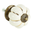 8 Design Pumpkin Porcelain Knobs Furniture Handles Furniture knob Furniture