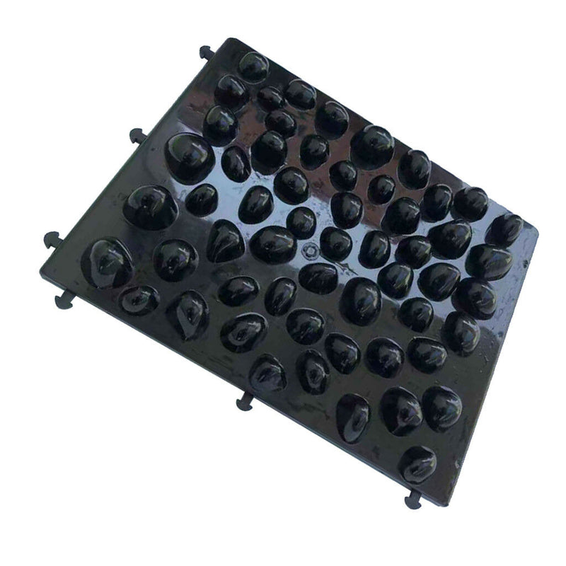 14x11'' Pebbles Foot Massager Mat Comfort Relaxing Blood Circulation Pad Bla