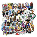 48Pcs/bag hip hop punk music band stickers DIY suitcase laptop car stickers FT