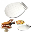 Stainless Steel Cake Pizza Shovel Transfer Cake Tray Moving Plate Cake Lift P3A7