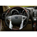 Interior Steering Wheel Cover Trim Chrome Car Styling Accessories for Toyot