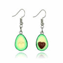 Simple Fashion Cute Fruit Oval Heart Avocado Dangle Earrings Women Fashion