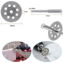 20Pcs 22Mm Diamond Cutting Wheel Off Discs With 4 Pcs 3Mm Mandrel For Rotar