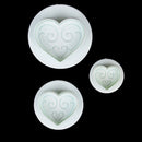 3pcs pattern hearts plunger fondant molds cutters embosser Sugar craft moulds  Z