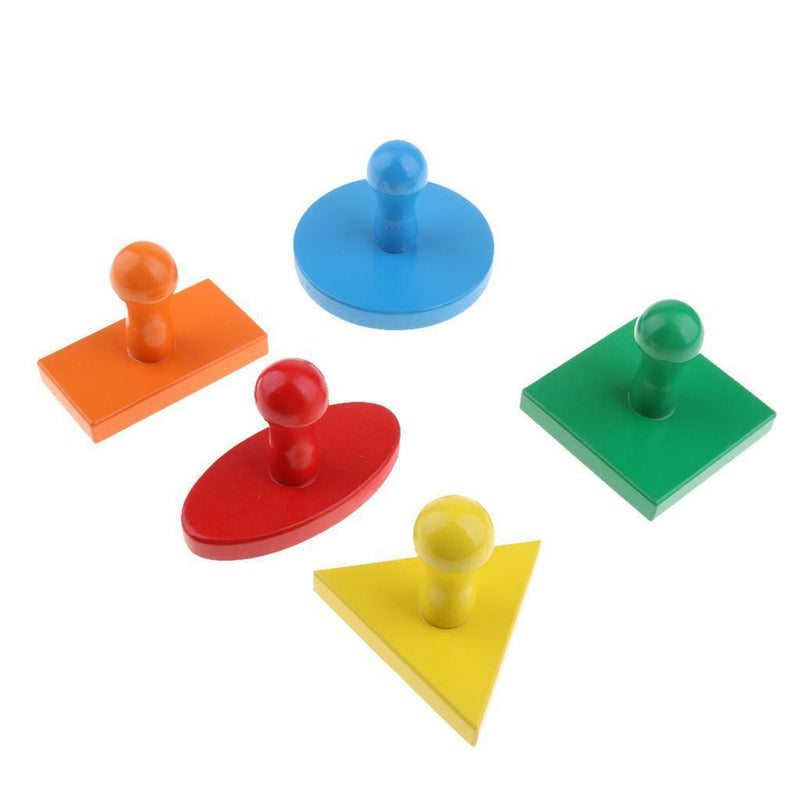 Montessori Puzzle Board, Geometric Shape Learning, Kids Early Education Toys