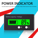 Digital Lead Acid Lithium Battery Capacity Tester Voltmeter Green Backlight A
