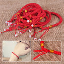 10x Handmade Lucky Red String Bracelet Beaded Braided Rope Hand Charm Adjustable