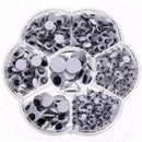 12mm Mixed Wiggly Wobbly Googly Self Adhesive Eyes Scrapbooking New W1Y7. A C3I4