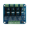 GTM04 4 Way Solid State Relay Module Board High Level Trigger w/Fuse 5V 12V