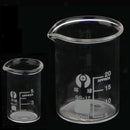 Chemistry Laboratory Beaker Borosilicate Measuring Glass Beaker 5mL + 20mL