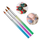 3x Nail Art Brush Set Nail Painting Brushes Liner Brush Nail Drawing Pens