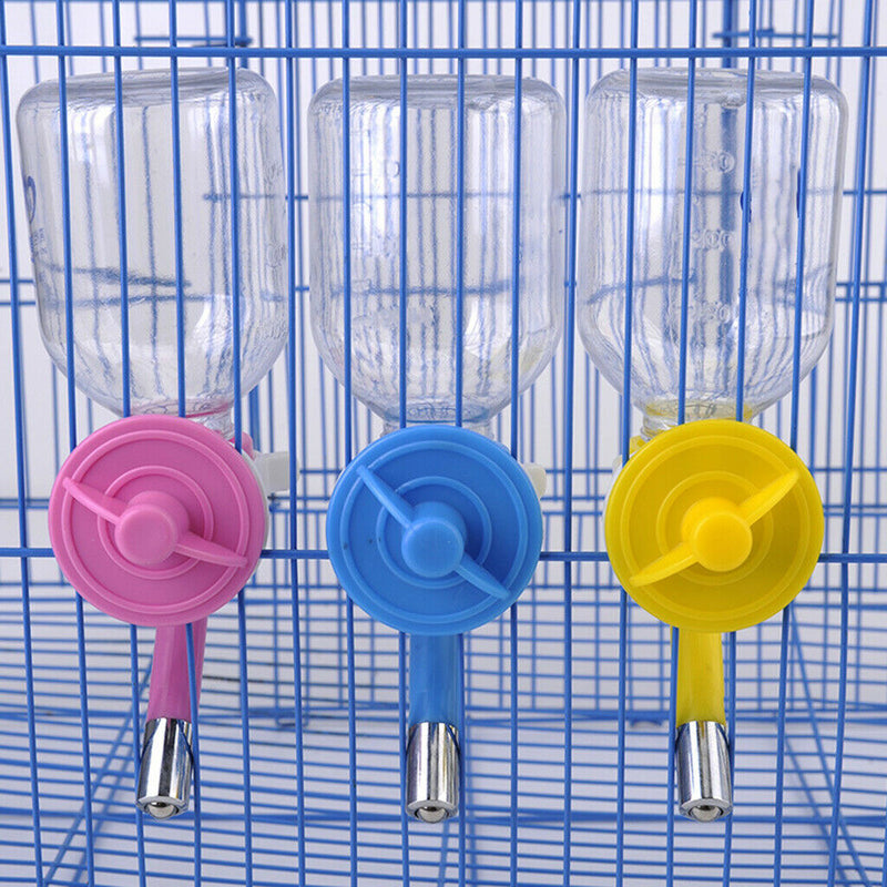 Pet Puppy Auto Water Feeder Dog Cage Hanging Water Bottle Dispenser