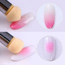 Reusable UV Gel Nail Art Painting Gradient Shading Pen Brush 6 Pcs Sponge H W6R8