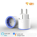 WiFi Smart Plug Wall Socket Remote Control For Alexa Google Home LED MonitorBX