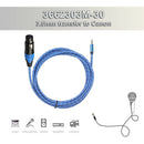 3.5mm Male to 3 Pin XLR Female Plug Connector Cable for Microphone Camera