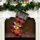 Cute Christmas Stocking Candy Bag Decor Xmas Socks Ornament (Elk)