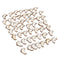 50Pcs DIY Wooden Foot Shaped Natural Wood Decoration Hand-made Graffiti ChipsOZ