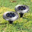 9 LED Solar Buried Lamp Under Ground Lights Outdoor Path Way Decor(Blue) A