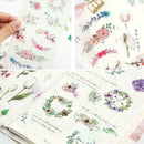 6Sheets Natural Diary Stationery DIY Scrapbooking Adhesive Stickers S2 T8Y4 J4Z1