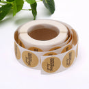 500Pcs/Roll Kraft Paper Thank You Stickers Seal Bake Cake Gift Decoration LSEAU