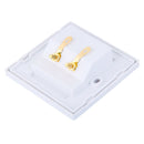 2 Sockets (female) Loudspeaker Socket Wall Mounting Box Loudspeaker Connection