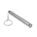 Stainless Steel Mini Pocket LED Pen Torch Flashlight Clip Lamp Light Key Chain