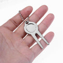 Golf Divot Repair Switchblade Tool Metal Golf Pitchfork Golf Accessoires