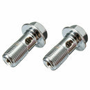 2x Motorcycle Stainless Brake Banjo Bolt M10 x 1.0mm Caliper Master Cylinde Z7L6