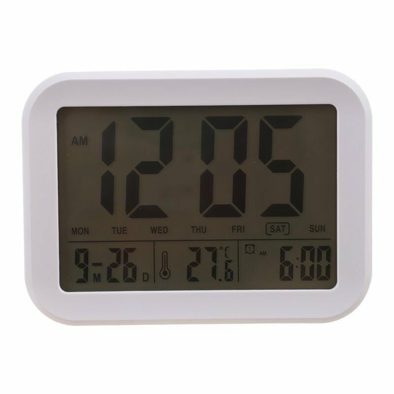 Digital Alarm Clock,Talking Clock with 3 Alarms 7 Sounds Optional Weekday A L2Q1