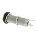 Guitar Bass Pickup Threaded Cylinder 6.35mm Jack Output Socket Chrome