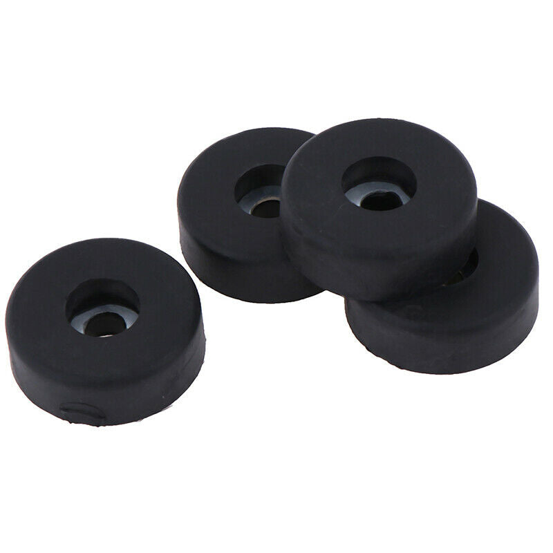 4x Rubber Bumpers Embedded Washer Feet Pad Instrument Holder 30x10mm EOB Bj