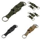 Outdoor Military Belt MOLLE Webbing Buckle Hanging Carabiner Key Hook Khaki